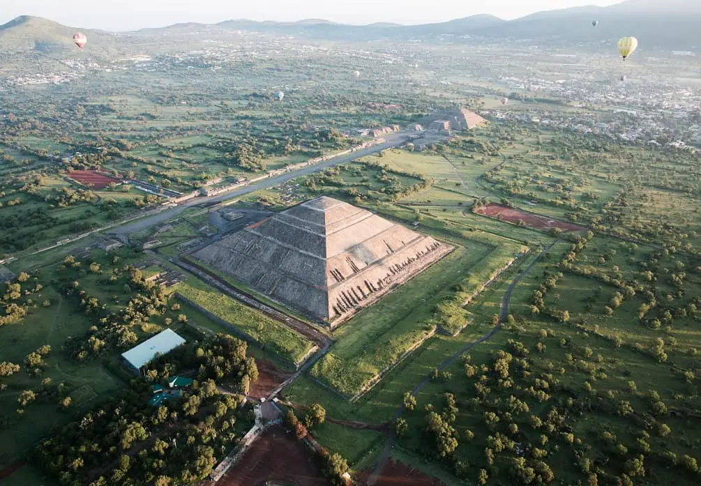 Teotihuacan; An Ancient City That Resembles A Circuit Board When Viewed From Above