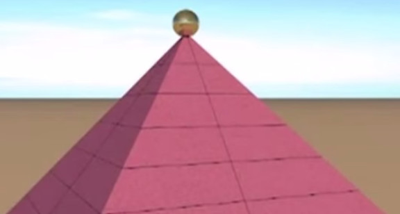 An Electromagnetic Sphere was located on top of the Great Pyramid of Giza